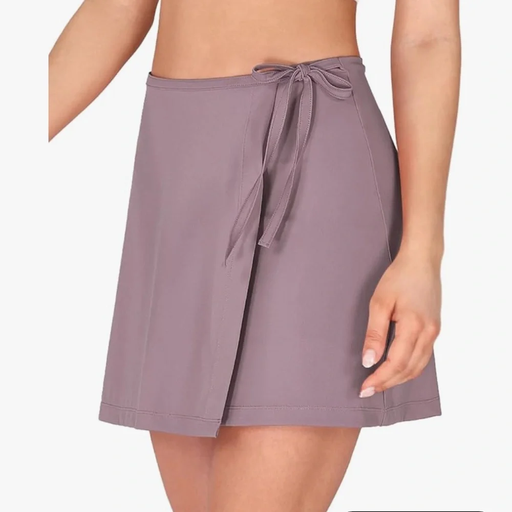 Purple Drawstring Skort Mini